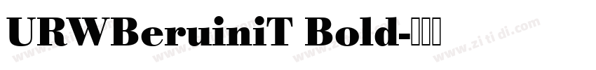 URWBeruiniT Bold字体转换